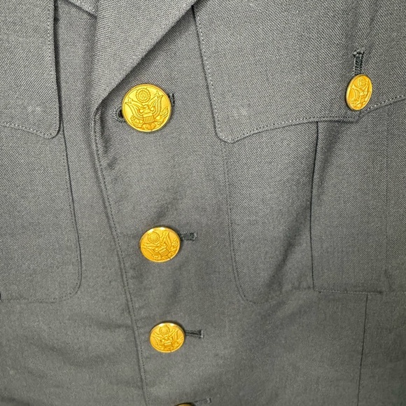 US ARMY CLASS A GREEN UNIFORM DRESS JACKET | 38R. - Picture 3 of 12